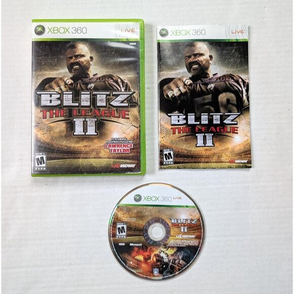 Blitz The League 2 Microsoft Xbox 360 Complete Tested CIB Midway - Picture 1 of 5